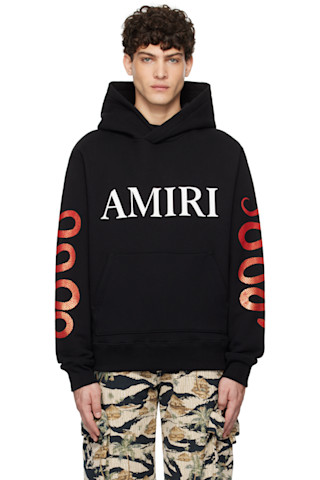 【関税込み】AMIRI ブラック Snake フーディ 251886M202003_1.jpg