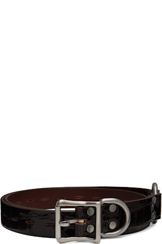 Martine Rose: Brown Bondage Belt | SSENSE