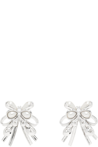 SHUSHU/TONG YVMINエディション シルバー パール ピアス 