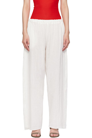 【関税込み】Baserange オフホワイト Stoa ラウンジパンツ BASERANGE ベースレンジ イージーパンツ STOA PANTS TRST WS 000