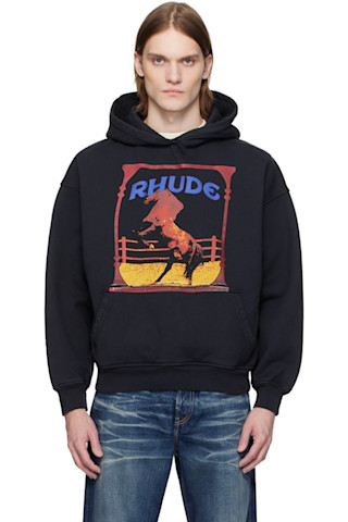 【関税込み】Rhude ブラック Circuit Logo フーディ Rhudeのブラック 'Rhude' Cadre フーディがセール中