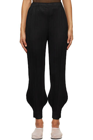 PLEATS PLEASE ブラックプリーツレギンス PLEATS PLEASE ブラックプリーツレギンス Pleats Please Issey