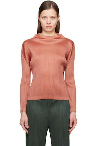 PLEATS PLEASE MONTHLY 3月スカートDARK BROWN PLEATS PLEASE ISSEY MIYAKE - PLEATS PLEASE MONTHLY 3月