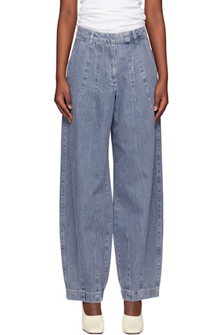【関税込み】REMAIN Birger Christensen ブルー Cocoon ジーンズ REMAIN Birger Christensenのブルー Cocoon ジーンズがセール中