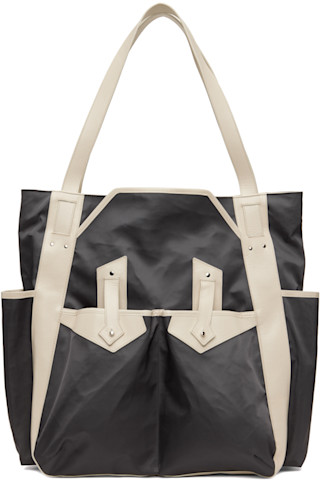 トートバッグ kiko Kiko Kostadinov: Gray & Off-White Inex Tote | SSENSE