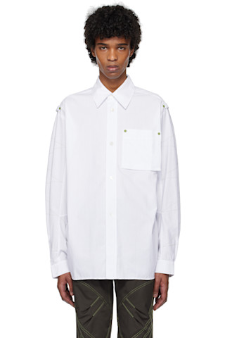 Kiko Kostadinov: White Solva Shirt | SSENSE Kiko Kostadinov: White Solva Shirt | SSENSE