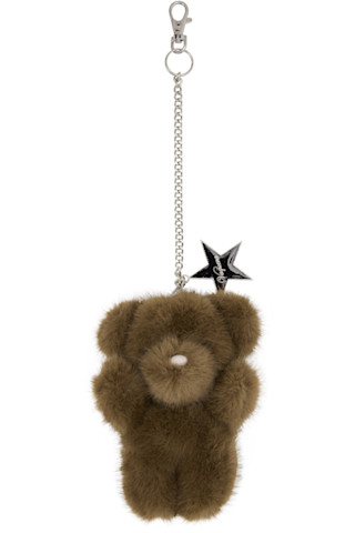 Vaquera クマ Teddy Bear キーチェーン VAQUERA: Brown Teddy Bear Keychain | SSENSE