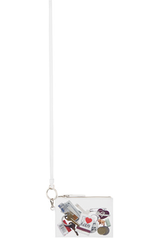 VAQUERA: White Trompe L'Oeil Pouch | SSENSE