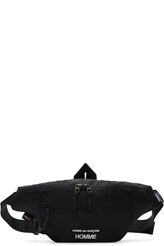 Black CORDURA Messenger Bag by Comme des Garçons Homme on Sale