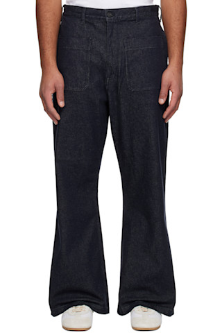 Navy Cotton Reactive Denim Jeans by Comme des Garçons Homme Navy Cotton Reactive Denim Jeans by Comme des Garçons Homme