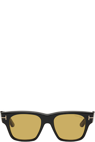 【関税込み】TOM FORD ブラック Caine サングラス TOM FORD: ブラック Caine サングラス | SSENSE 日本