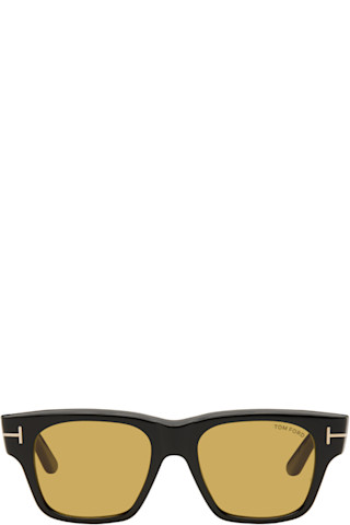 【関税込み】TOM FORD ブラック Caine サングラス TOM FORD: Black Caine Sunglasses | SSENSE