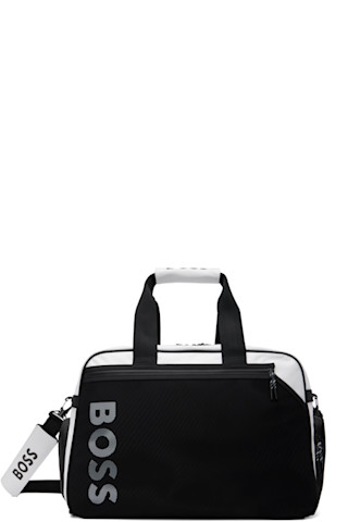 BOSS ボス★カラーブロック ホールドオール ダッフルバッグ BOSS: ホワイト カラーブロック ホールドオール ダッフルバッグ