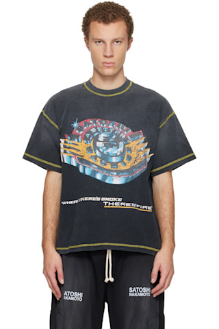 Satoshi Nakamoto: ブラック 'Where There's Smoke, There's Fire' T