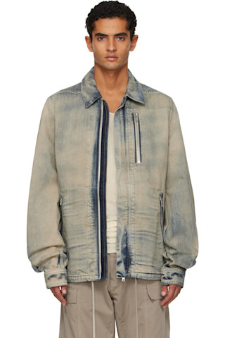 Rick Owens vintage 00's デニムジャケット Rick Owens DRKSHDWのブラック Hollywood Jumbo Worker デニム