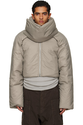 Taupe Concordians Convertible Cropped Jacket