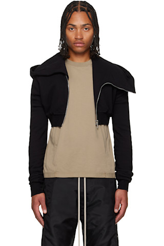 Rick Owens DRKSHDWのブラック Concordians Micro Mountain フーディが