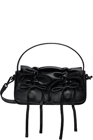 Acne Studios: Black Multipocket Micro Bag | SSENSE