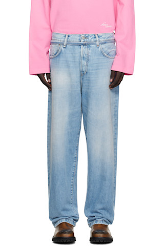 Acne Studios: ブルー 1991 Toj ルーズフィット ジーンズ | SSENSE 日本