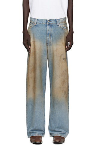 Acne Studios: ブルー 2023 ルーズフィット ジーンズ | SSENSE 日本