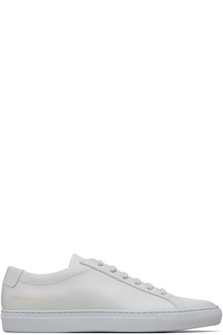 Common Projects: Gray Original Achilles Low Sneakers | SSENSE