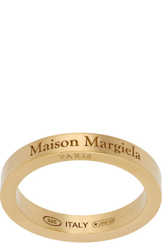 Maison Margiela: Logo Ring | SSENSE Canada