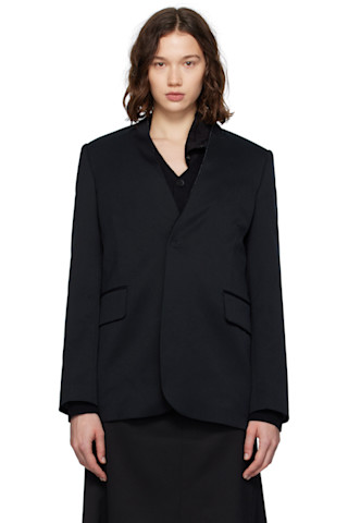 MM6 カットオフノーカラー テーラード ジャケット MM6 Maison Margiela(エムエムシックスメゾンマルジェラ) 22AW