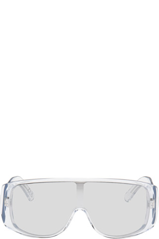 【関税&送料込み】Mm6 Maison Margiela Mask Sunglasses MM6 Maison Margiela: Transparent Mask Sunglasses | SSENSE Canada