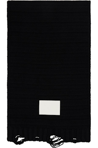 ▼MM6 Maison Margiela ネックウォーマー ブラック 小物