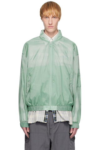 MM6 Maison Margiela: Blue Salomon Edition Sports Bomber Jacket