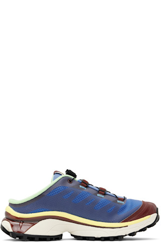 MM6 Maison Margiela: Blue Salomon Edition XT4 Mule Sneakers