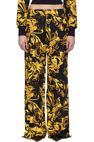 【送料&関税込】Versace Jacquard Pants With Greek Print Versace #GREEK Puzzle Print Jeans – Vintage by Misty