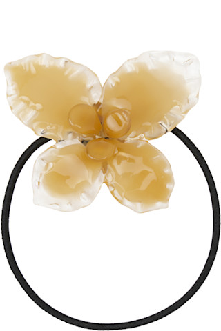 【関税込み】LEVENS JEWELS イエロー Fantasy Flower ヘアゴム LEVENS JEWELS: イエロー Fantasy Flower ヘアゴム | SSENSE 日本