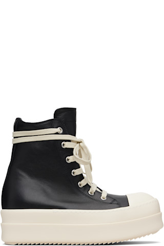 靴 RICK OWENS Mega Bumper 43 Black Hollywood Mega Bumper Sneakers by Rick Owens on Sale