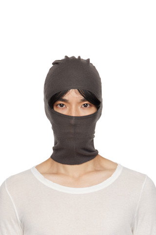 Rick Owensのグレー Concordians Skull バラクラバがセール中