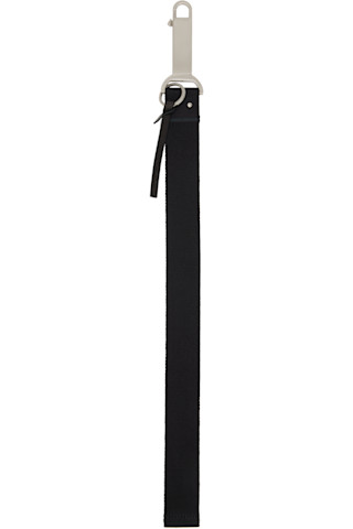 Black Concordians Large Neck Hook Keychain by Rick Owens on Sale