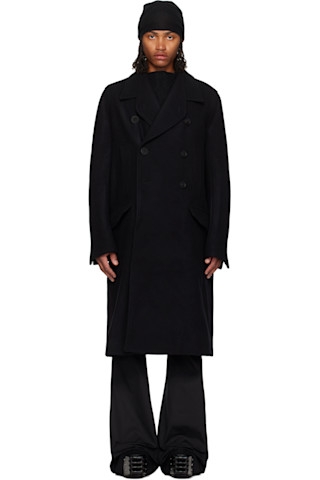 Rick Owens ブラック トレンチコート Rick Owens ブラック トレンチコート リック・オウエンス 2026年春夏