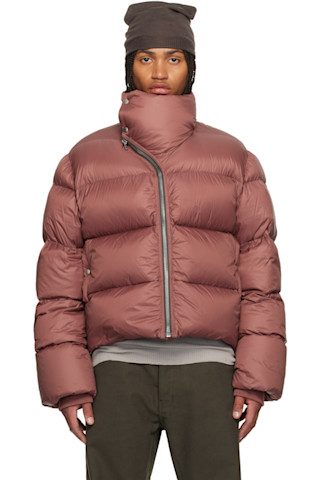 【Sexual Bornite Only1 】Rick Owensダウン Rick Owens: Pink Concordians Turtle Down Jacket | SSENSE