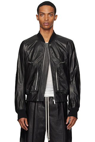 Rick Owens: ブラック Concordians Bauhaus レザー フライト