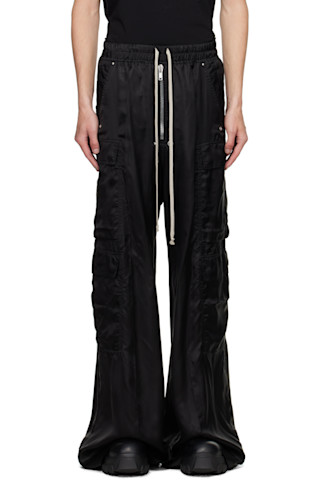 Black Concordians Cargobelas Cargo Pants by Rick Owens on Sale