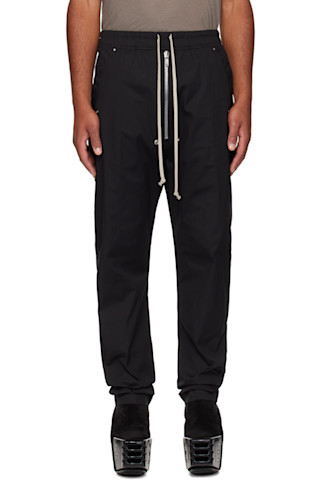 Black Concordians Bela Trousers by Rick Owens on Sale