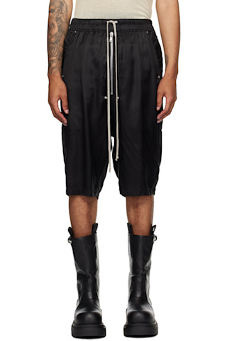 Rick Owensのブラック Concordians Bela Pods ショートパンツがセール中