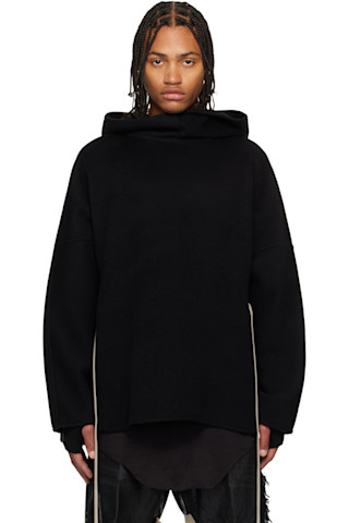 Black Concordians Cashmere Tunic Hoodie