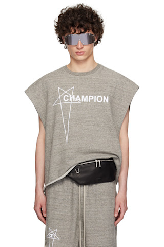 【RICK OWENS】Championエディション タンクトップ Rick Owens: グレー Championエディション Micro Tatlin タンク