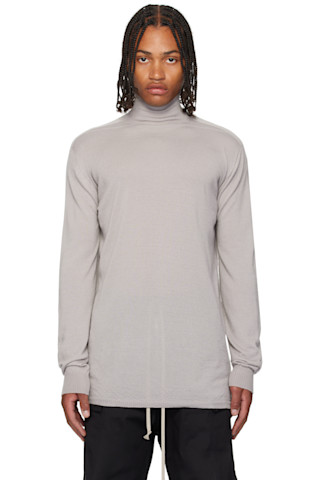 Gray Concordians Oversized Turtle Sweater