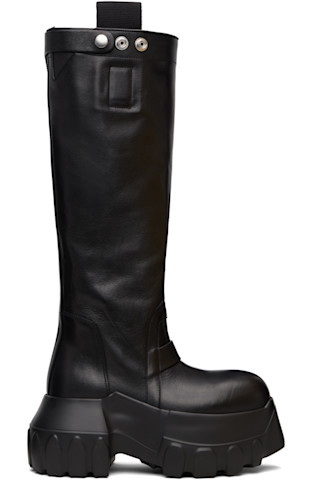 Black Concordians Pull On Mega Tractor Tall Boots