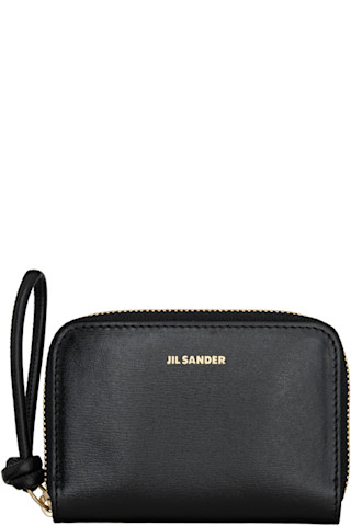 Jil Sander: Black Giro Small Coin Pouch | SSENSE