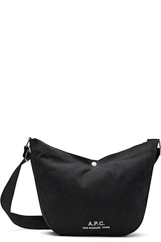 【関税込み】A.P.C. グレー Journal サッチェル A.P.C.: グレー Journal サッチェル | SSENSE 日本