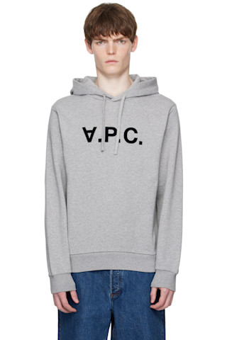 【関税込み】A.P.C. カーキ Standard Grand V.P.C. フーディ A.P.C.: グレー Standard Grand 'VPC' フーディ | SSENSE 日本
