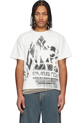White Generation T-shirt by Rivington Roi Rebis on Sale